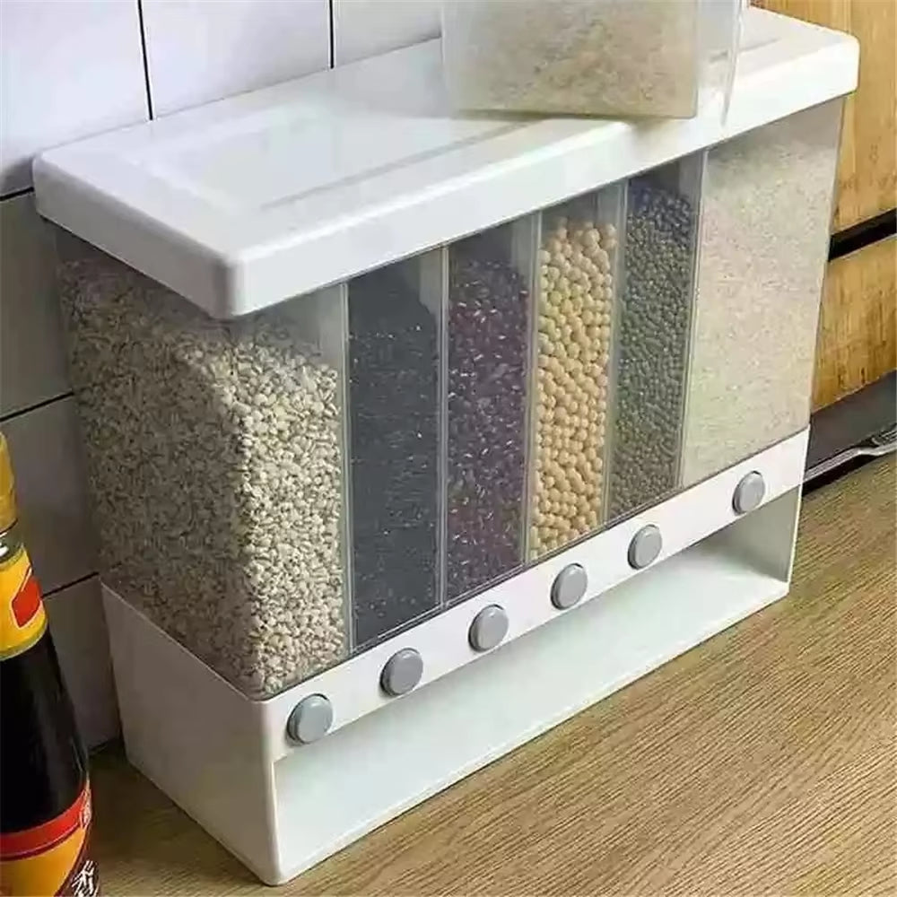Rice Separate Bucket Grain Sealed Container Dry Food Dispenser Grain Storage Jar Kitchen Organizer Container Box Storage Box