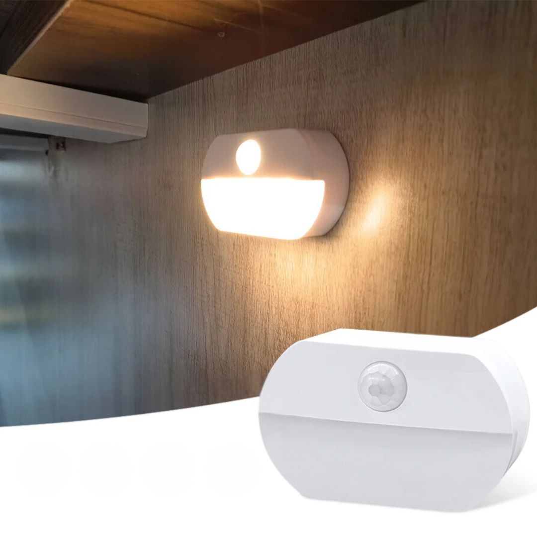 Battery Operated Mini Lights – Motion Sensor LED, Cold/Warm White, Easy Adhesive Installation