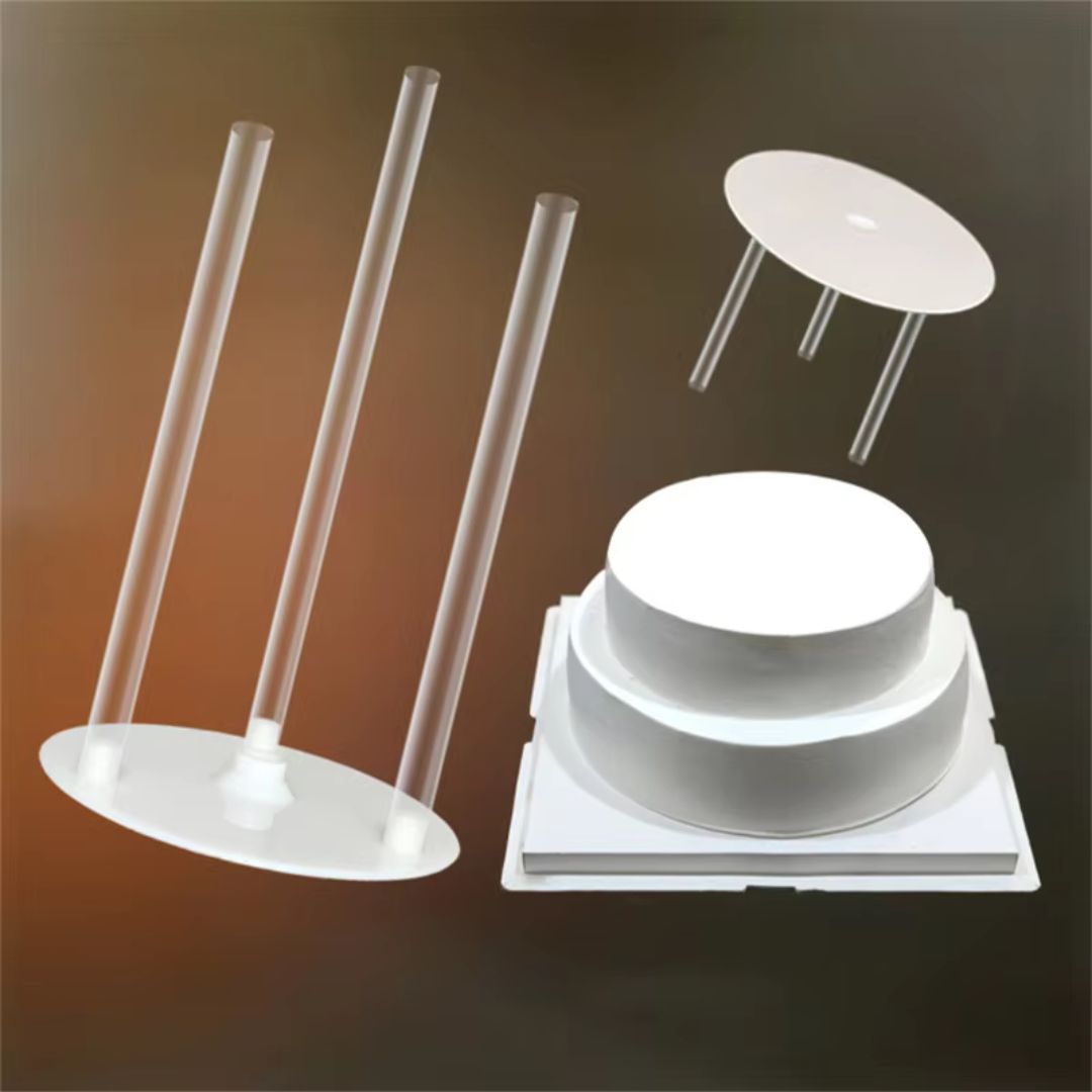 Cake Dowels and Separator - Pillars & Multi-Tier Support for Weddings and Occasions