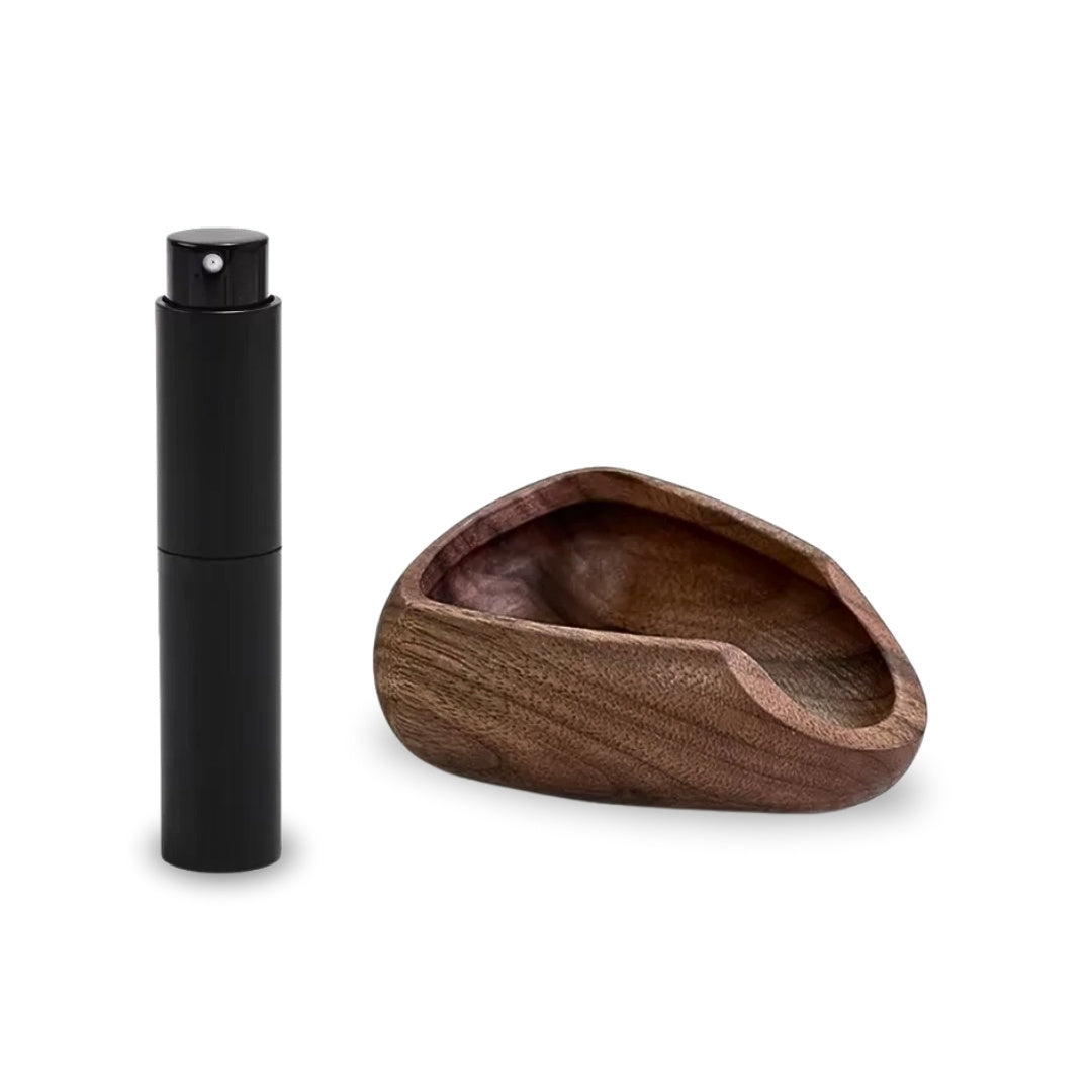 Espresso Dosing Cup - Wooden Coffee Bean Container & Barista Tool