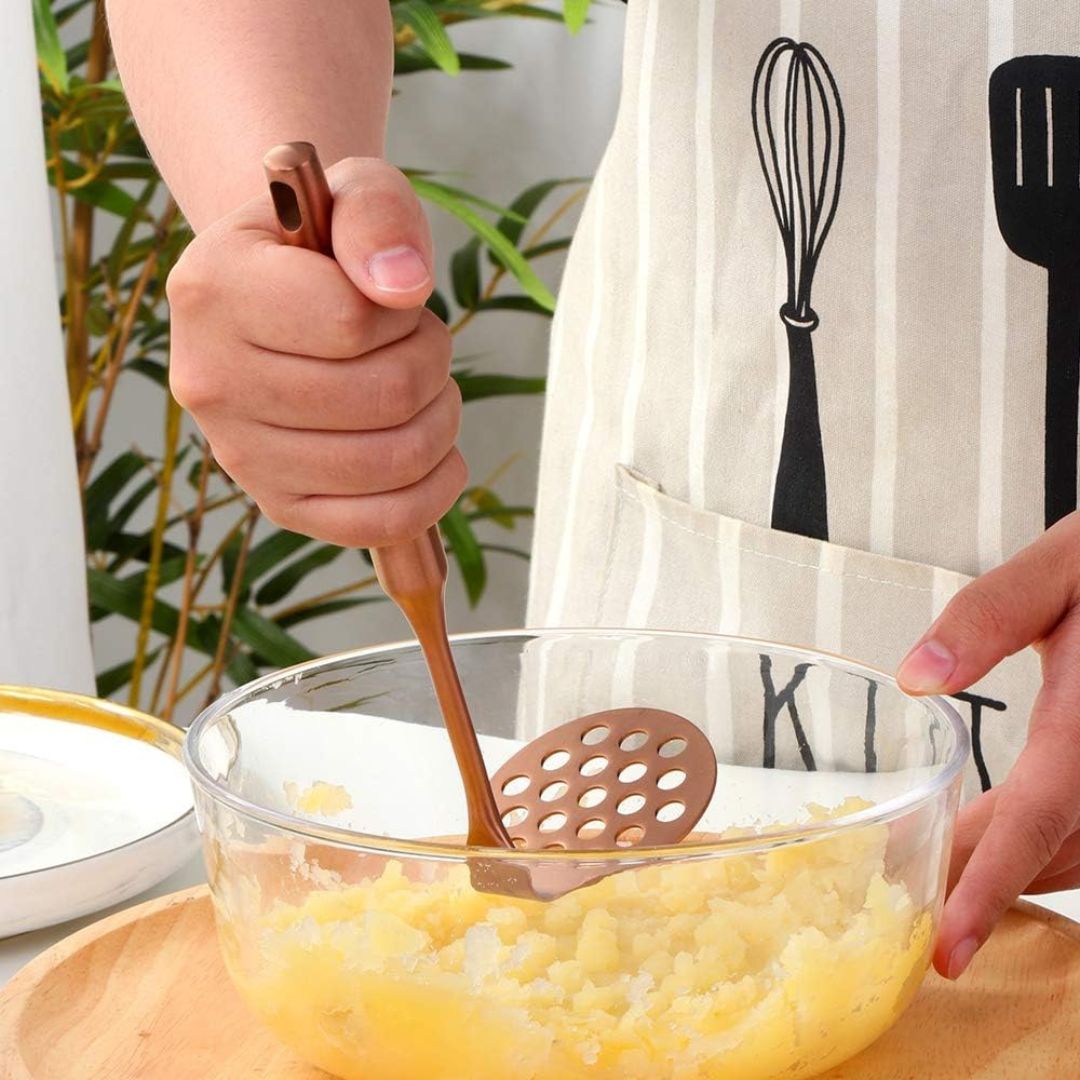 Kitchen Utensil Set - Cookware Colander Tools with Skimmer, Ladle & Tongs