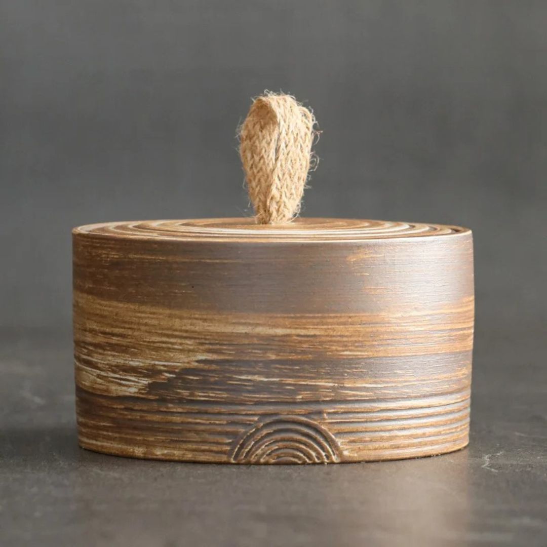 Loose Leaf Tea Storage - 500ml Ceramic Airtight Tea Canister, Food Storage Box and Organizer