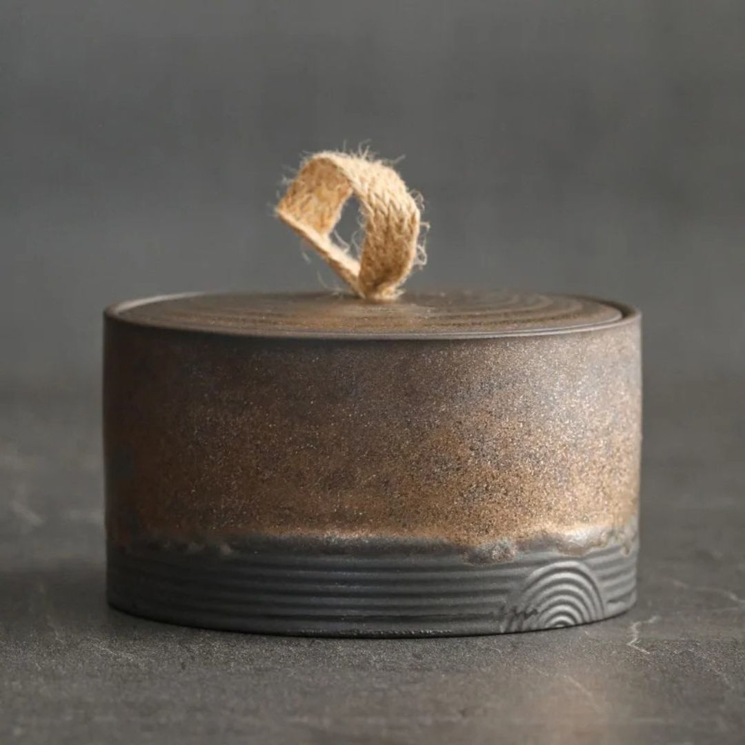 Loose Leaf Tea Storage - 500ml Ceramic Airtight Tea Canister, Food Storage Box and Organizer