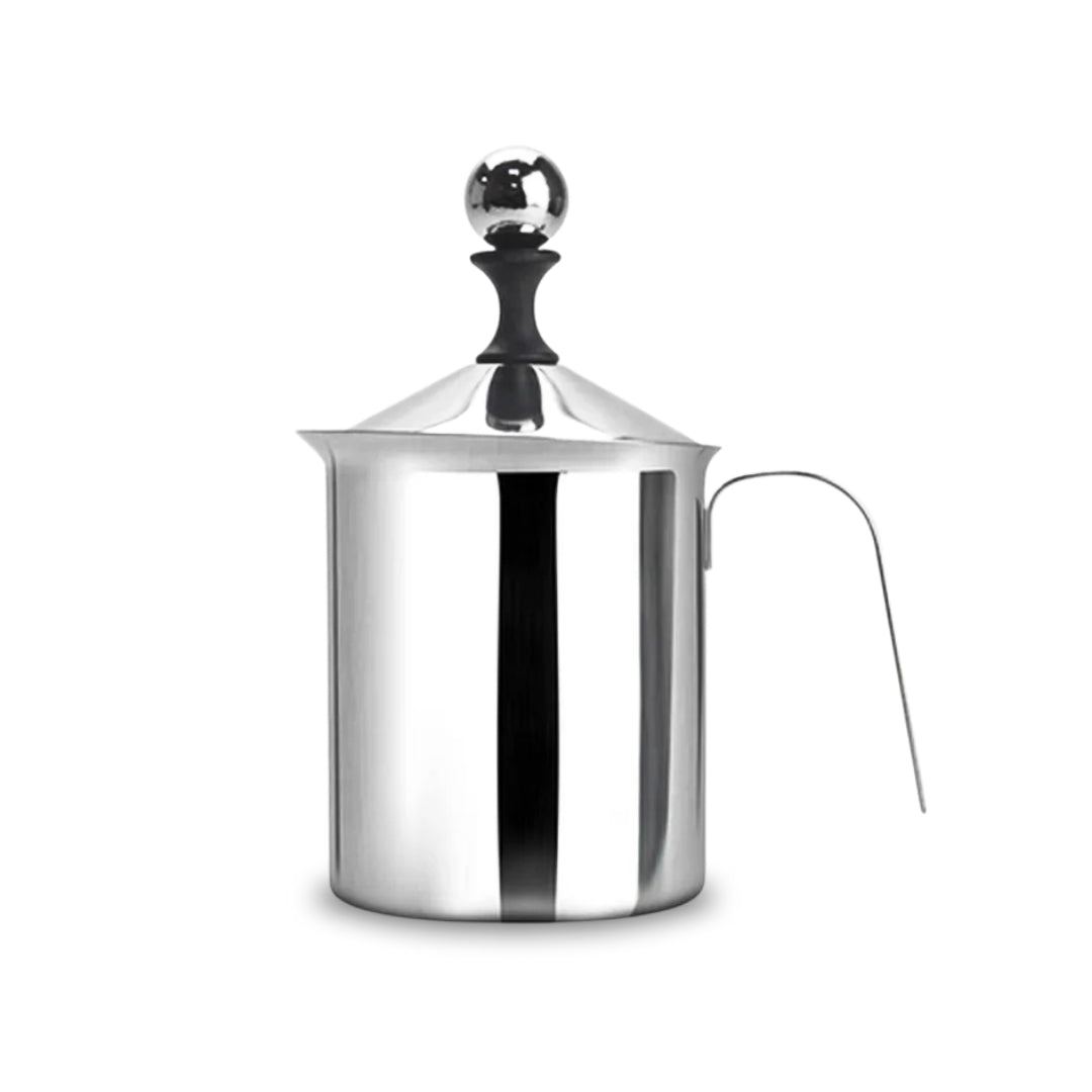 Manual Milk Frother - Handheld Blender for Frothing and Mixing