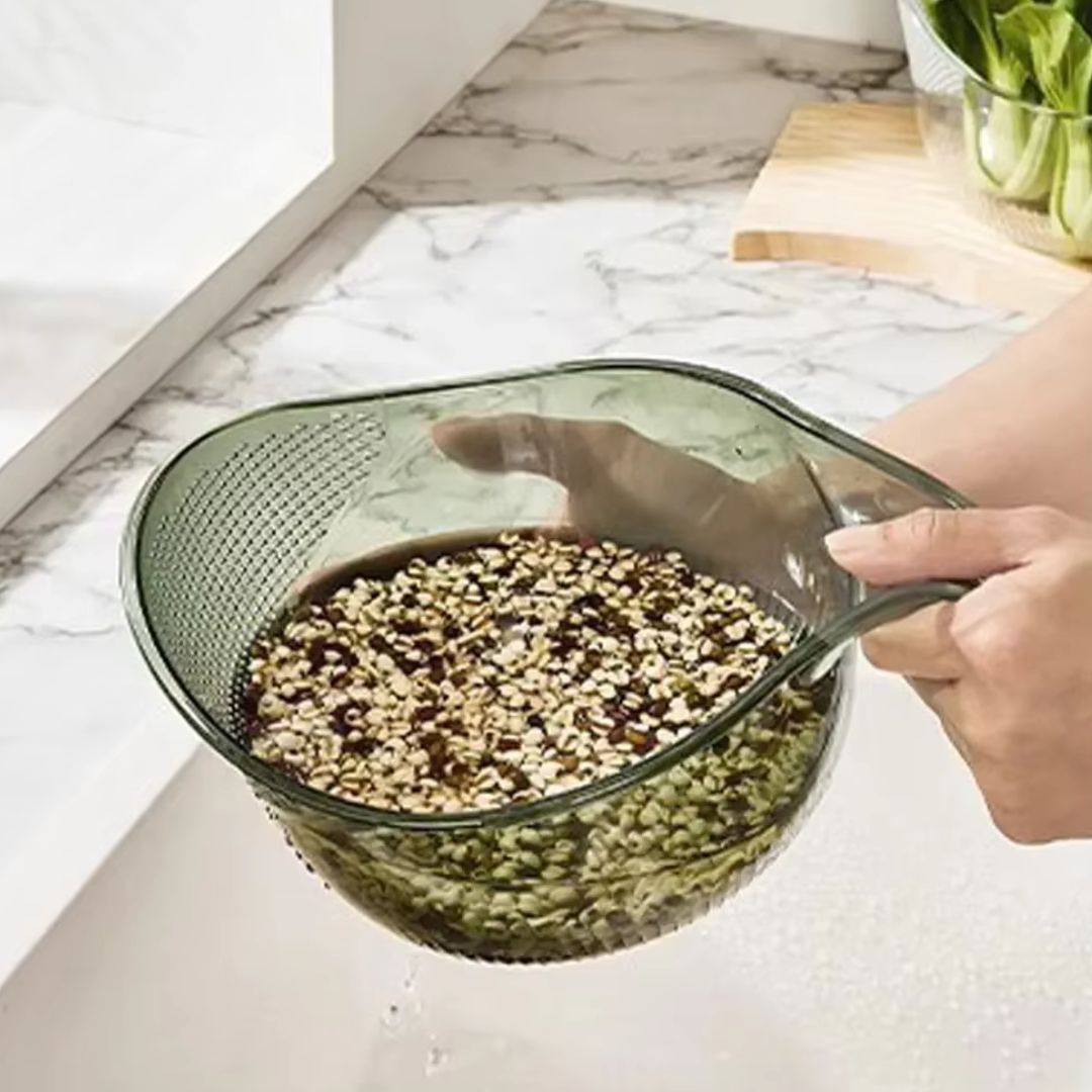 Plastic Colander - Multi-Purpose Kitchen Food Strainer & Washing Bowl