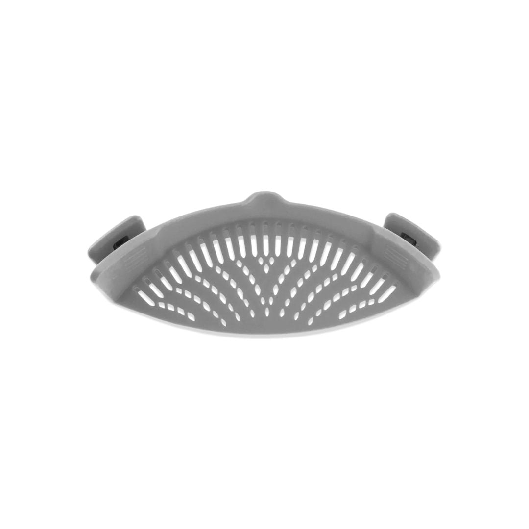 Pot Strainer - Silicone Clip-On Drainer for Pasta & Fruit