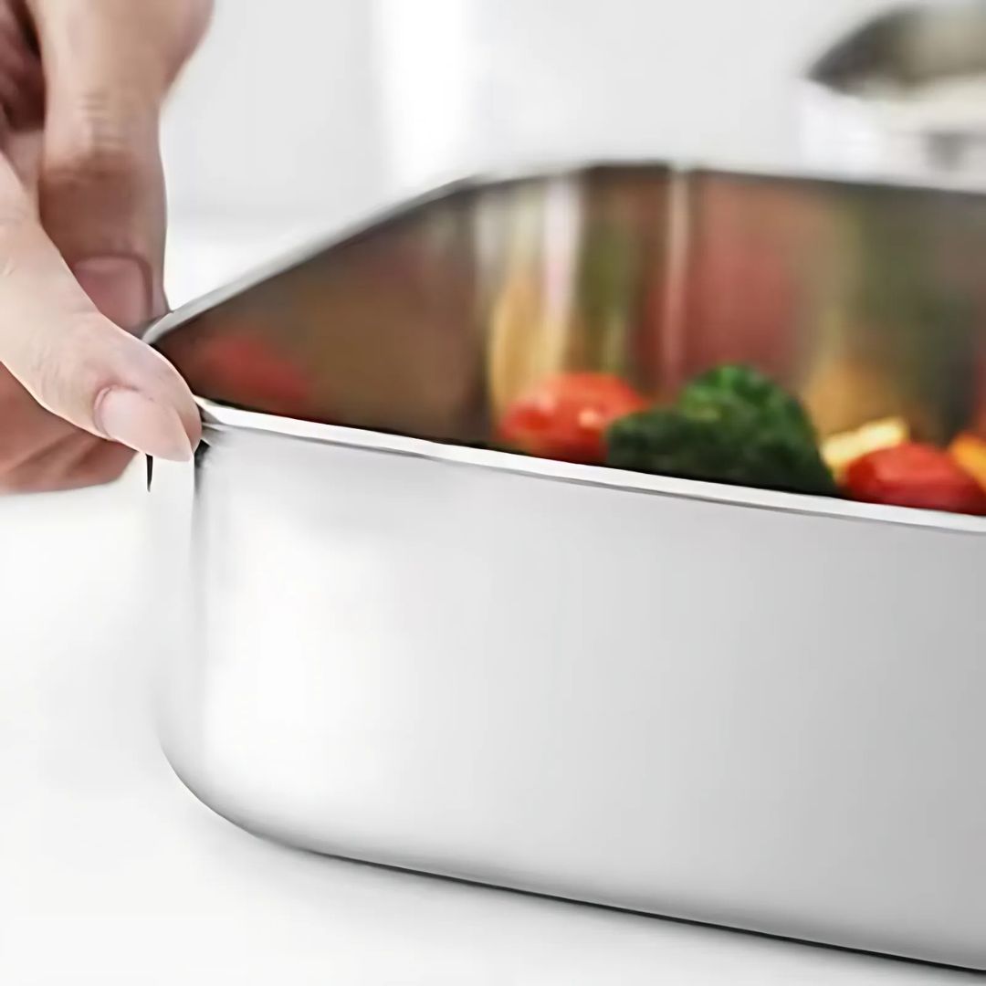 Stainless Bento Box - Portable Leakproof Lunch Box with Compartments
