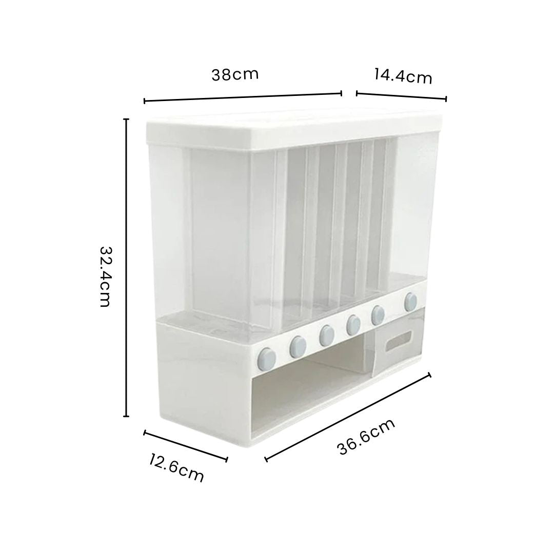 Rice Separate Bucket Grain Sealed Container Dry Food Dispenser Grain Storage Jar Kitchen Organizer Container Box Storage Box