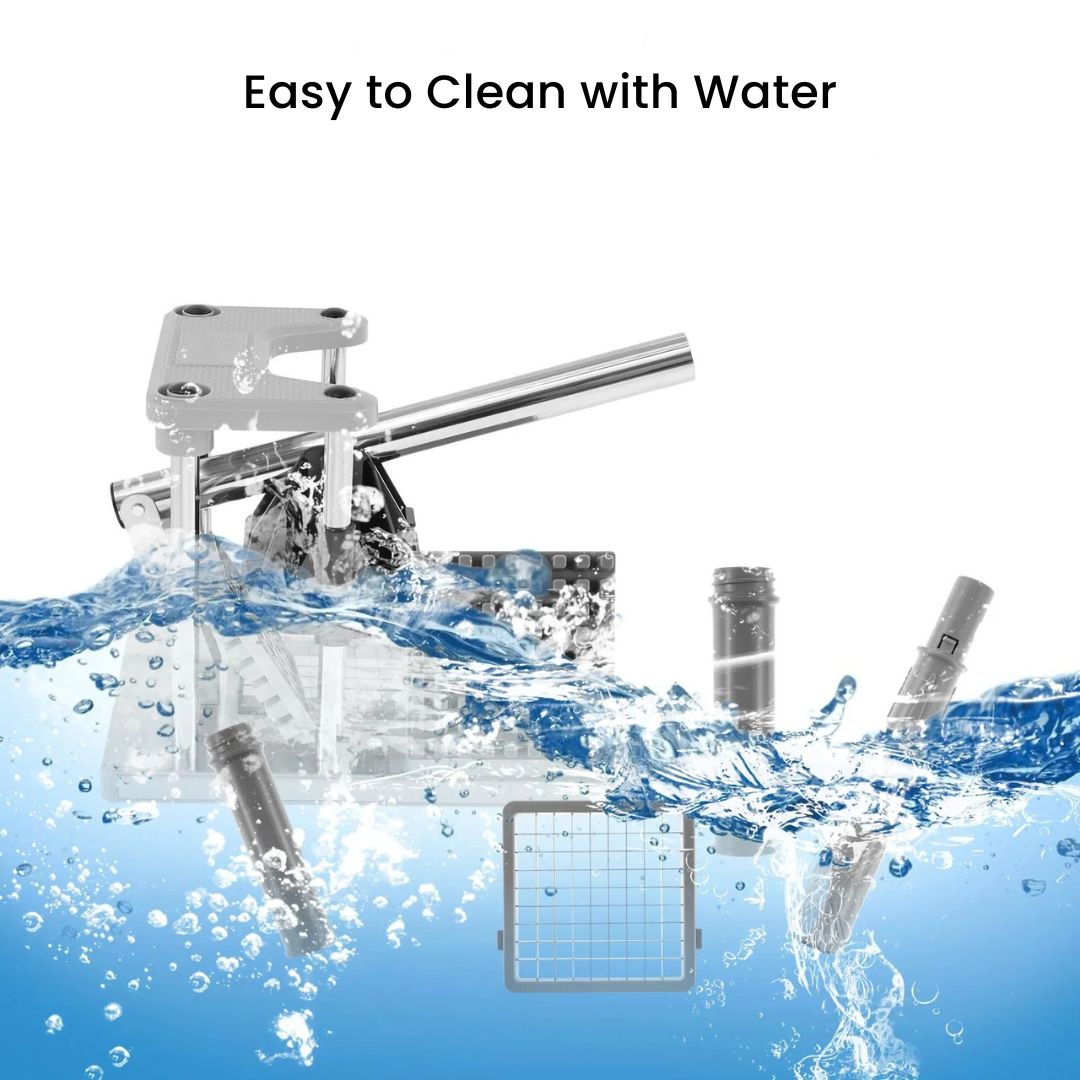 French Fry Cutter - Heavy Duty Stainless Steel Commercial Vegetable Chopper and Food Dicer for kitchen