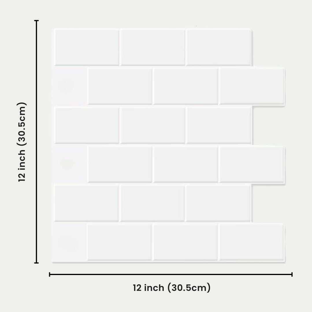 Subway Tile Wallpaper- Peel and Stick, Waterproof Stylish Stickers for Kitchen & Bathroom