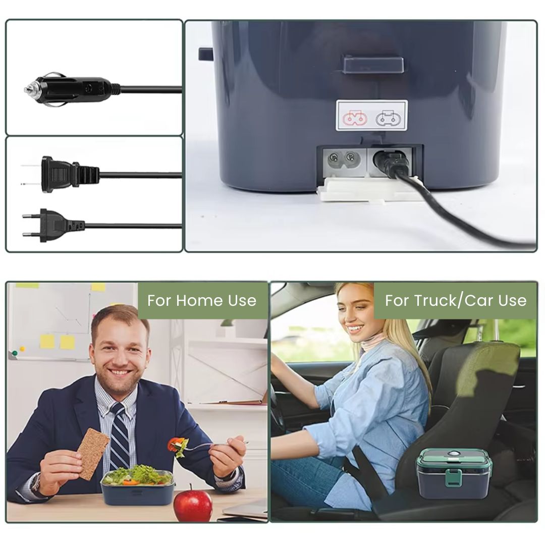 Adult Lunch Box - Stainless Steel Electric Heating Insulated for Men & Women