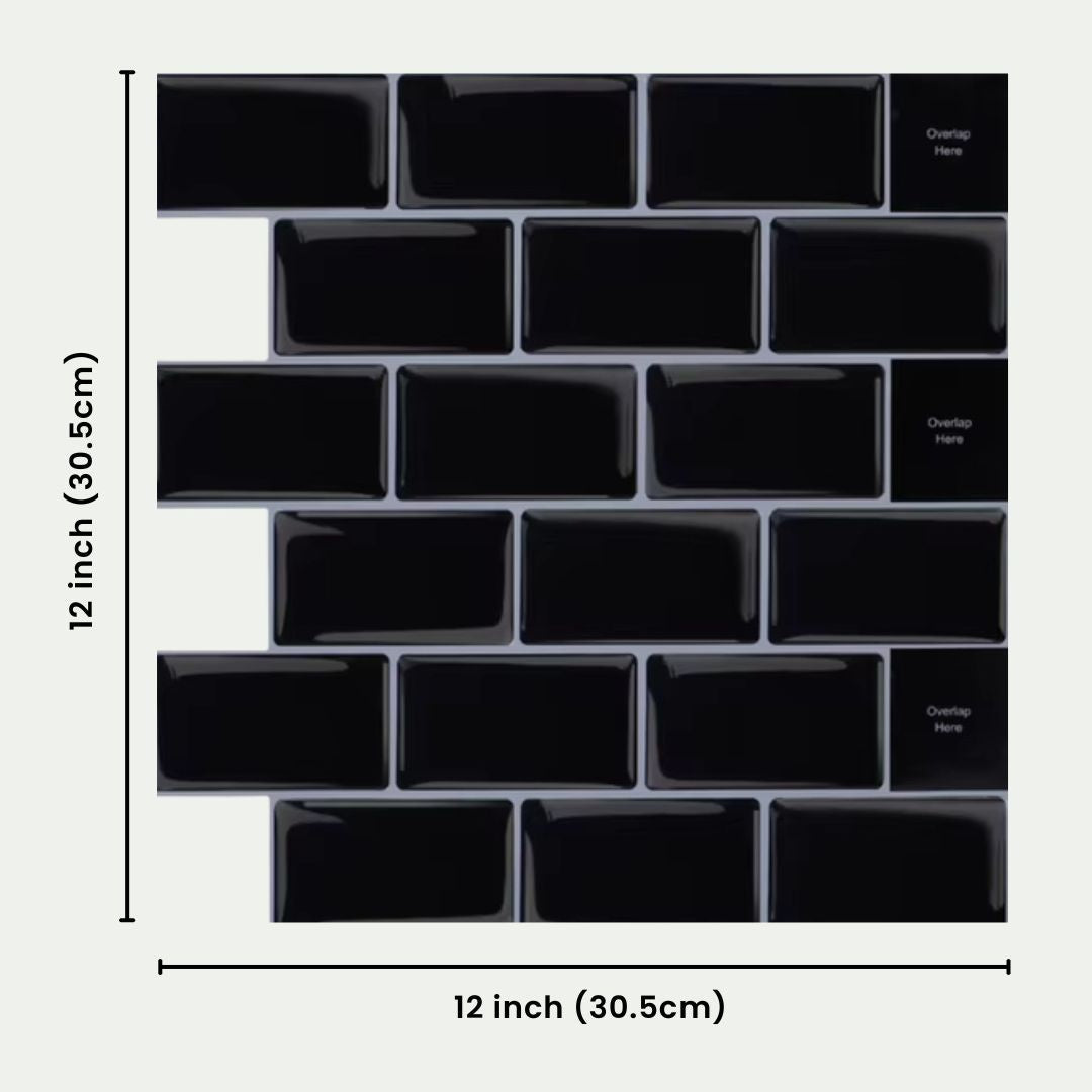 Subway Tile Wallpaper- Peel and Stick, Waterproof Stylish Stickers for Kitchen & Bathroom