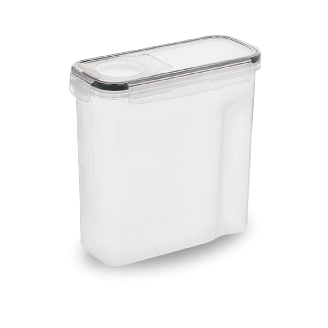 Cereal Container - 3-Piece Transparent Airtight Kitchen Storage Set for Dry Food, Bulk Goods and Pantry Organization