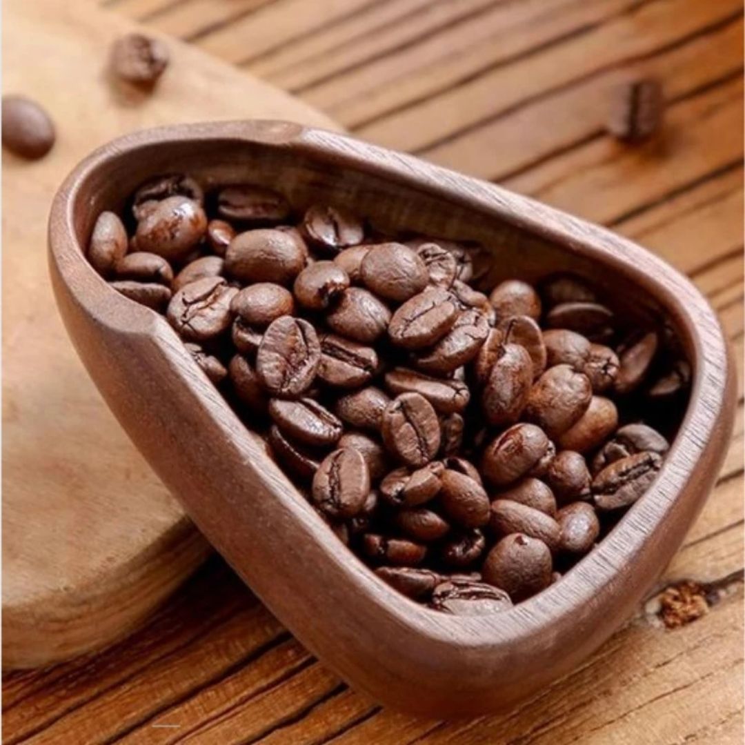 Espresso Dosing Cup - Wooden Coffee Bean Container & Barista Tool