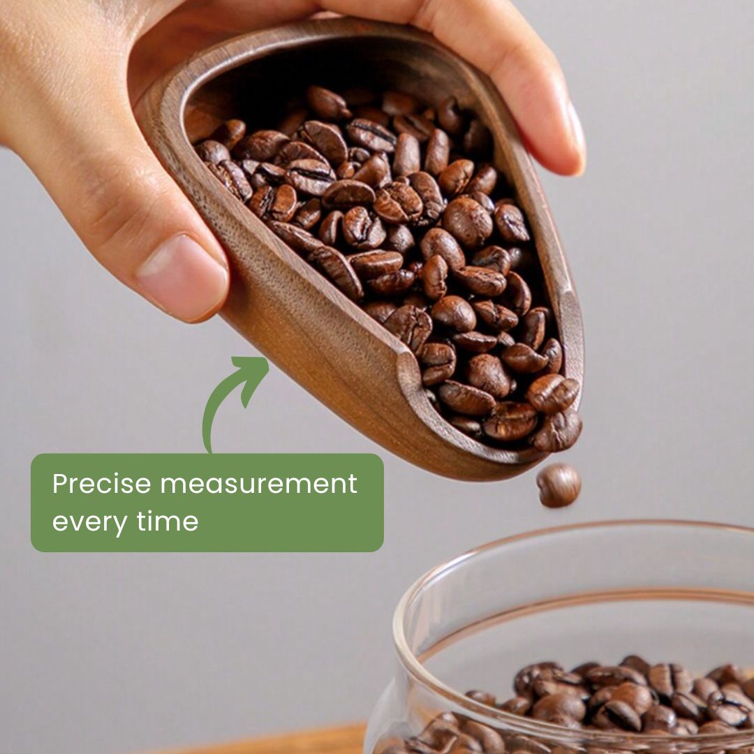 Espresso Dosing Cup - Wooden Coffee Bean Container & Barista Tool