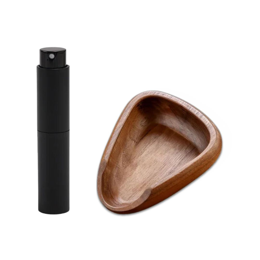 Espresso Dosing Cup - Wooden Coffee Bean Container & Barista Tool