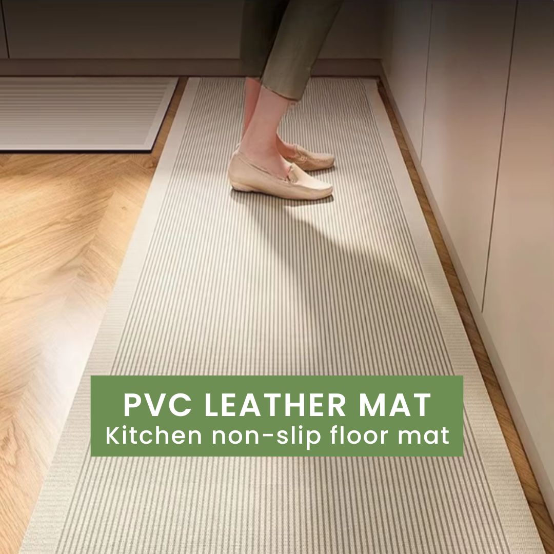 Floral Kitchen Mat – Waterproof, Non-Slip, Anti-Fatigue Comfort for Kitchen & Entryways