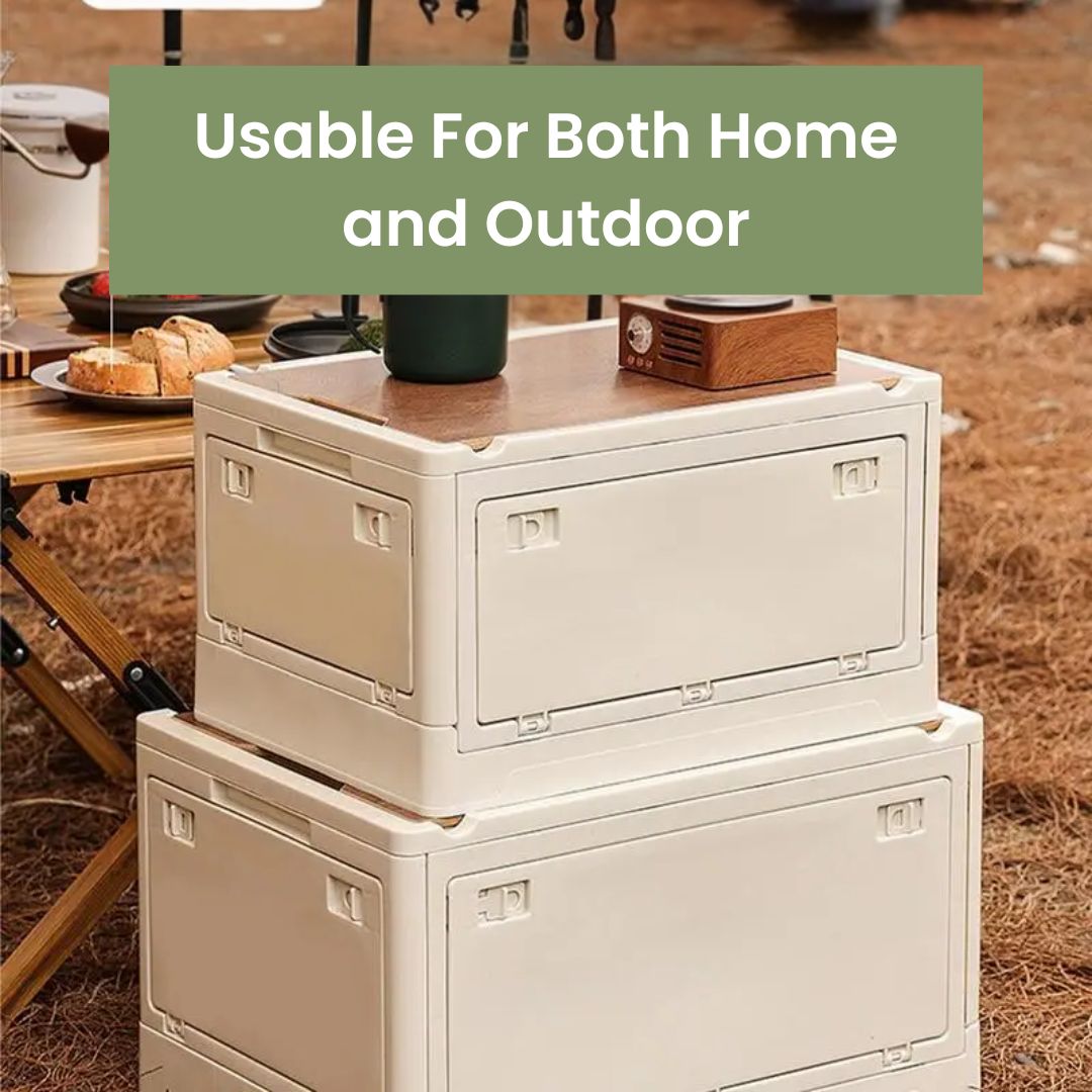 Folding Storage Box – 30/50L Portable, Multifunctional Storage Organizer for Outdoor Camping, Travel and Kitchen