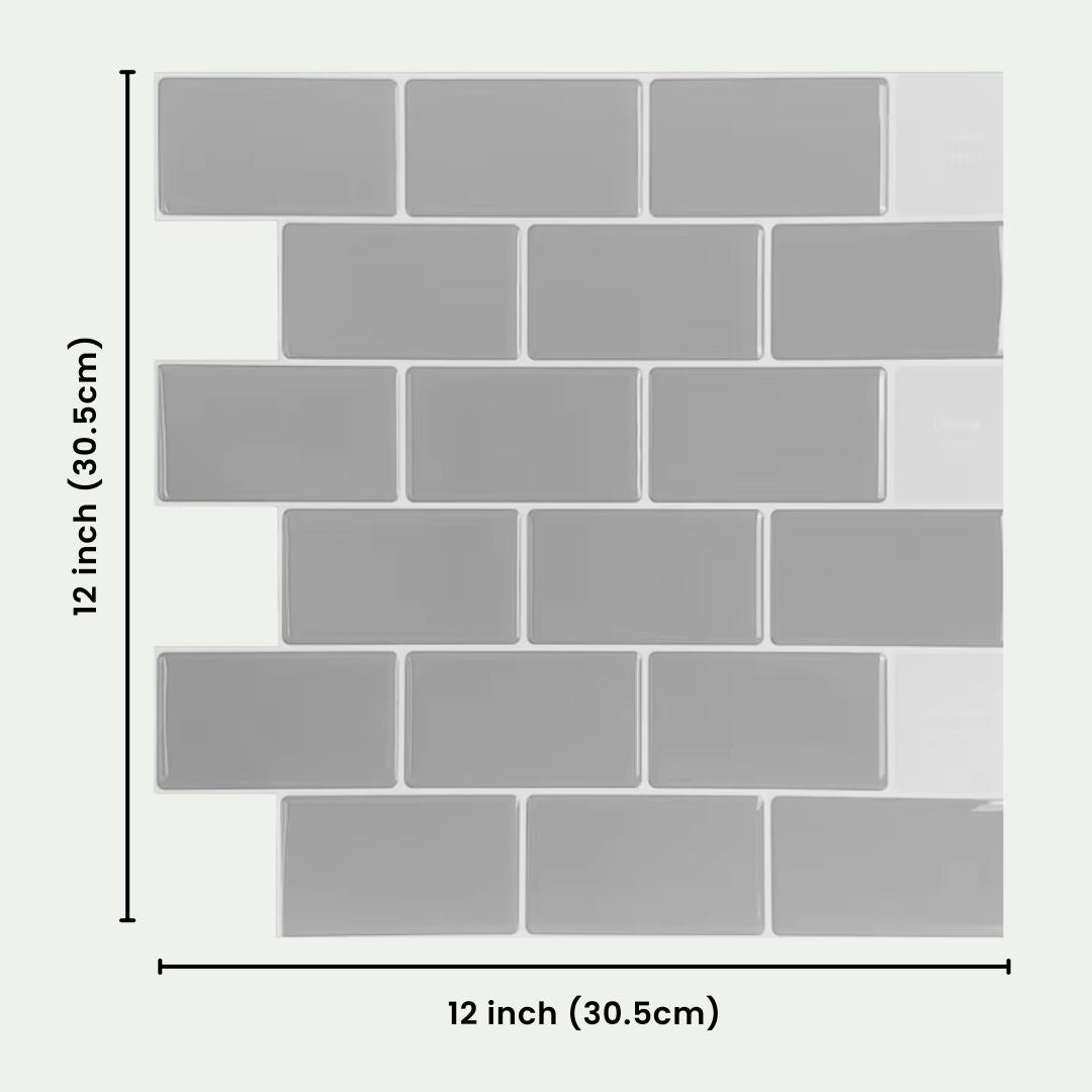 Subway Tile Wallpaper- Peel and Stick, Waterproof Stylish Stickers for Kitchen & Bathroom