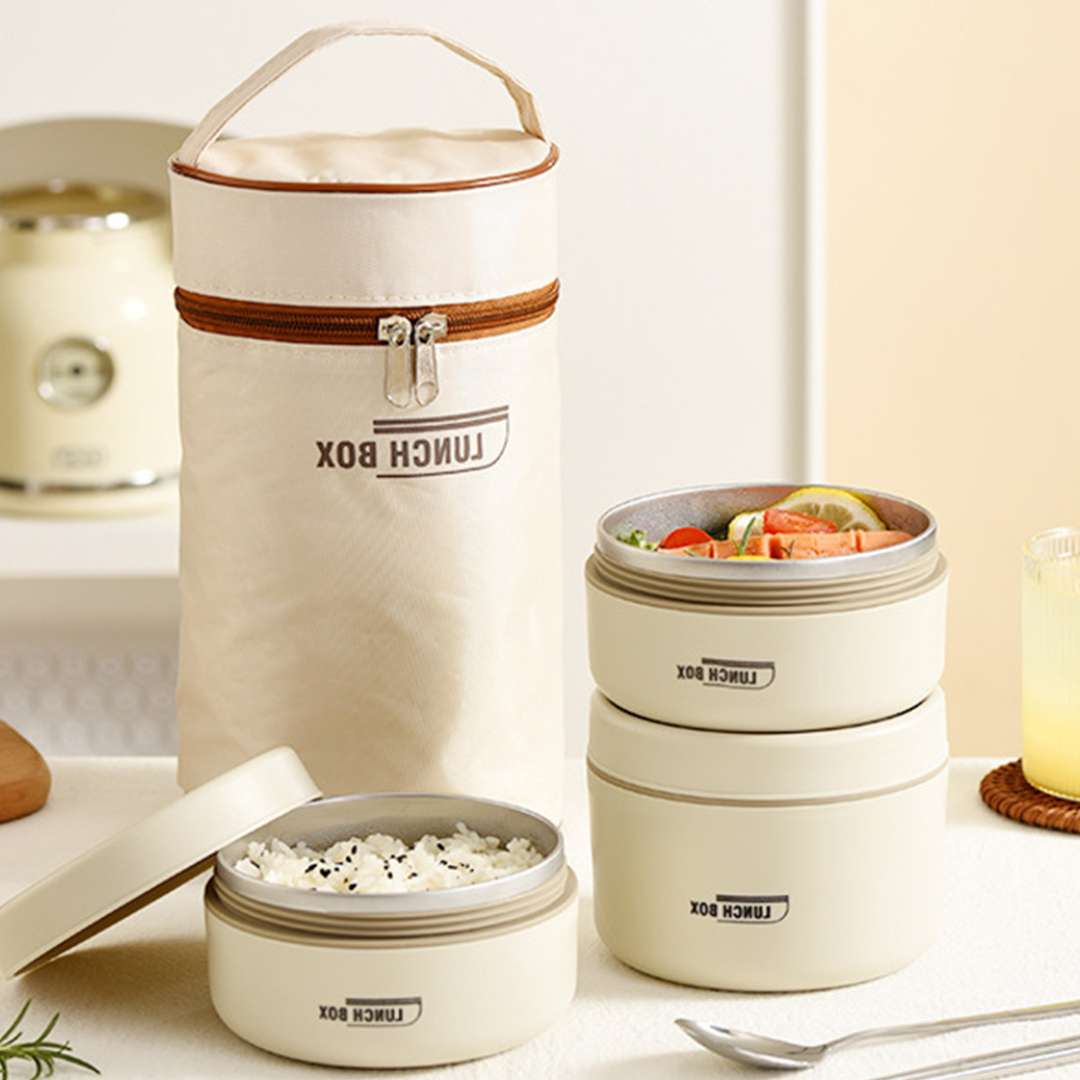 Insulated Lunch Container - Leak Proof Thermal Food Container for Work or School