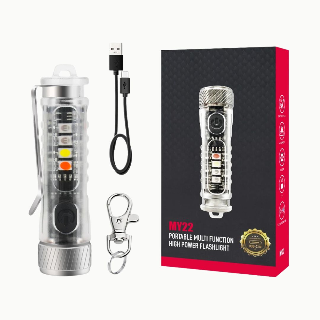 LED Pen Flashlight - Rechargeable Super Bright Pen Light with Waterproof Design