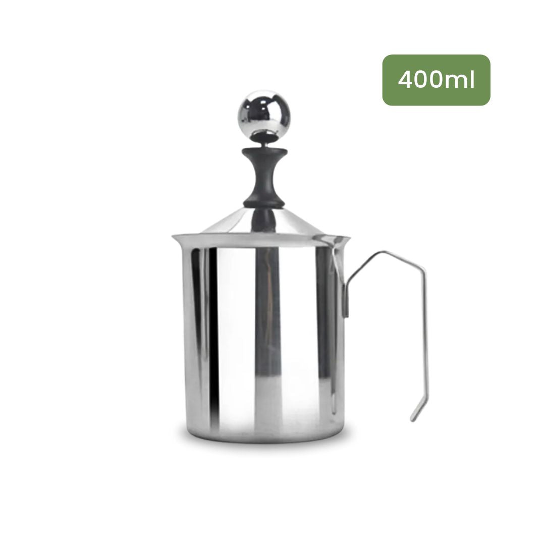 Manual Milk Frother - Handheld Blender for Frothing and Mixing