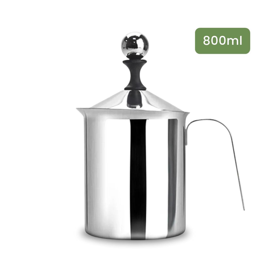Manual Milk Frother - Handheld Blender for Frothing and Mixing