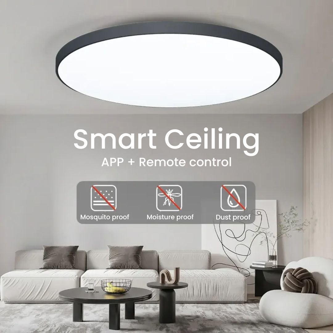 Remote Control Ceiling Lights - Dimmable LED, Smart App & Switch Control, Modern Design