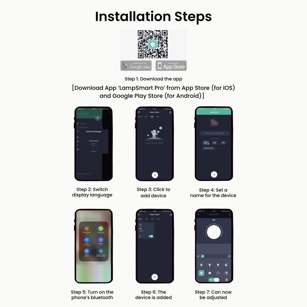 Remote Control Ceiling Lights - Dimmable LED, Smart App & Switch Control, Modern Design