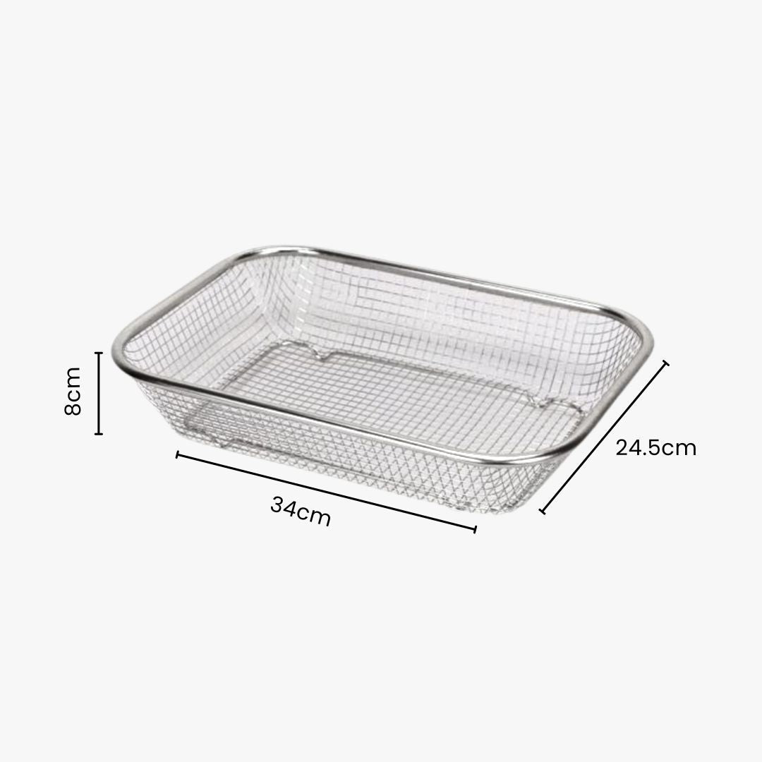 Sink Colander - Fine Mesh Drain Basket for Fruit & Vegetable Washing