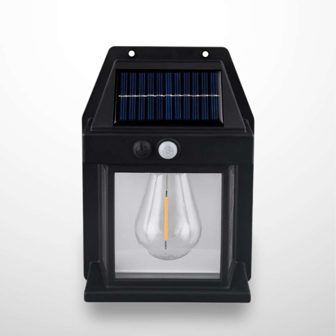 Solar Porch Light: Waterproof Motion Sensor White LED for Front Porch or Garden Security