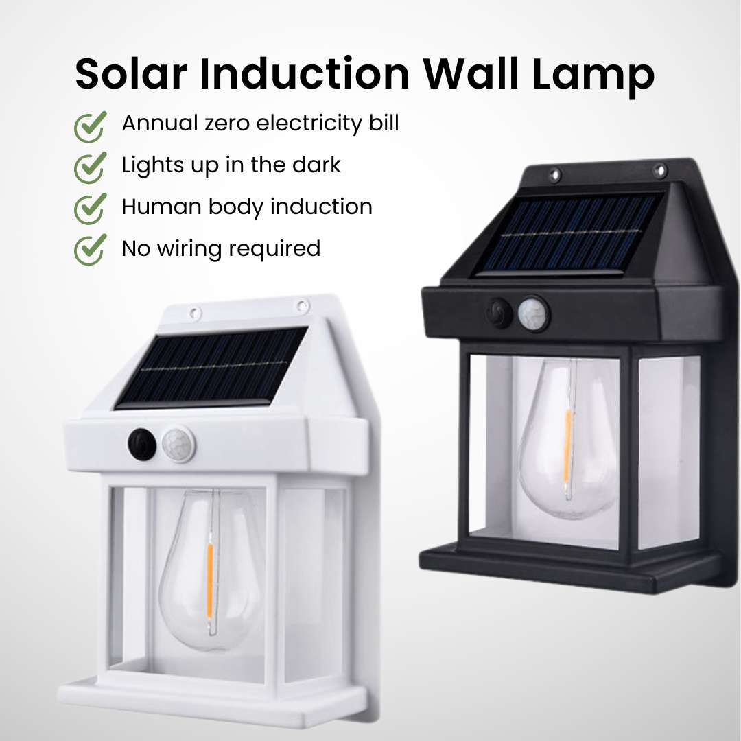 Solar Porch Light: Waterproof Motion Sensor White LED for Front Porch or Garden Security