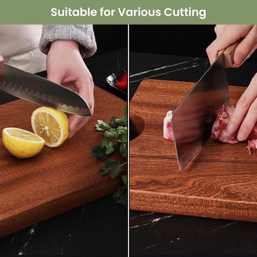 Solid Wood Cutting Board – Durable and Multipurpose Acacia Chopping Board for Kitchen