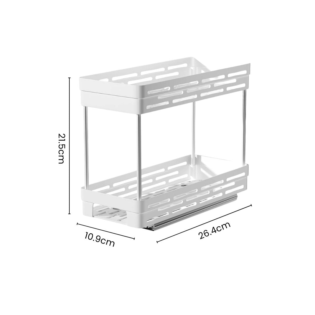 Spice Racks for Cabinets - Pull Out Organizer for Counter & Pantry