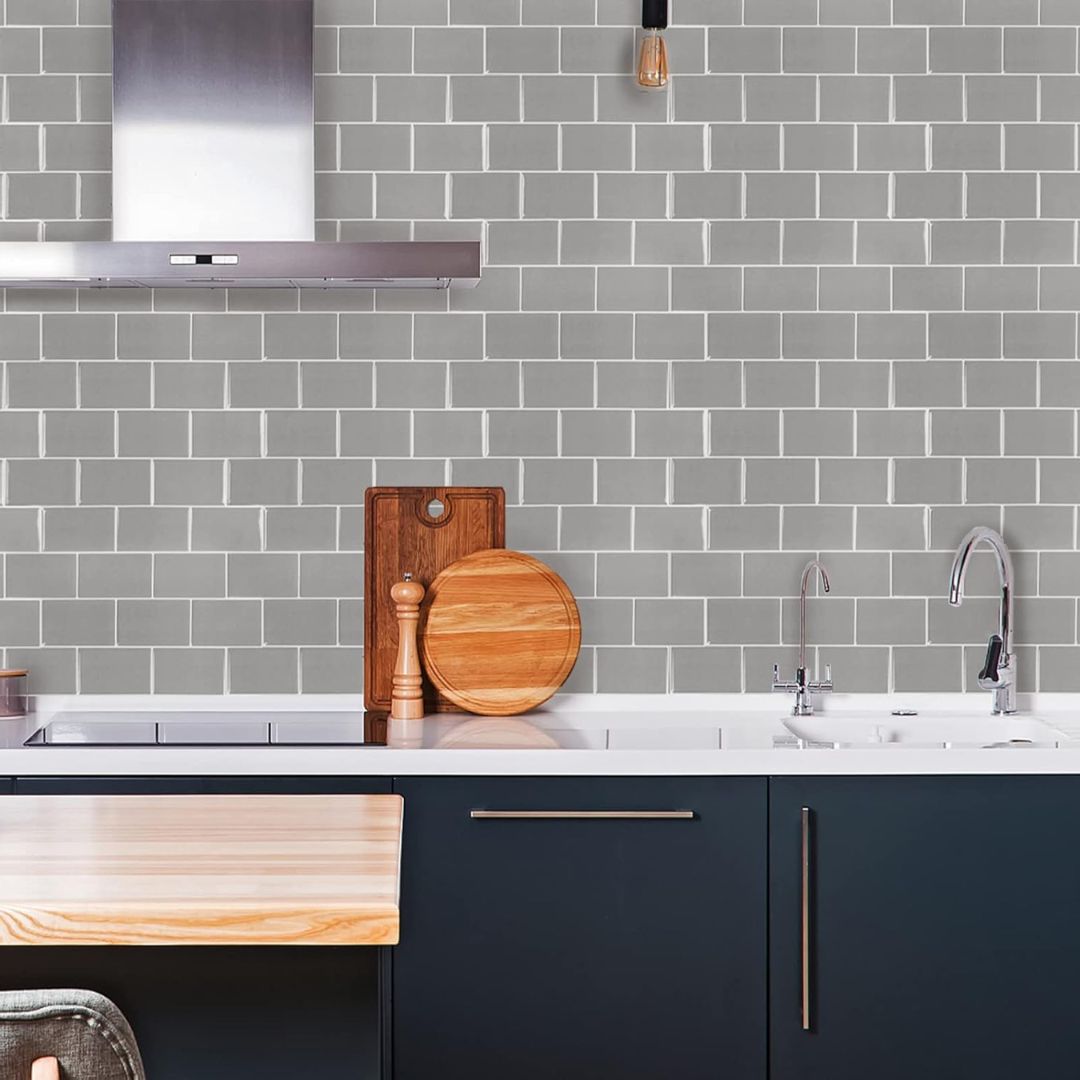 Subway Tile Wallpaper- Peel and Stick, Waterproof Stylish Stickers for Kitchen & Bathroom