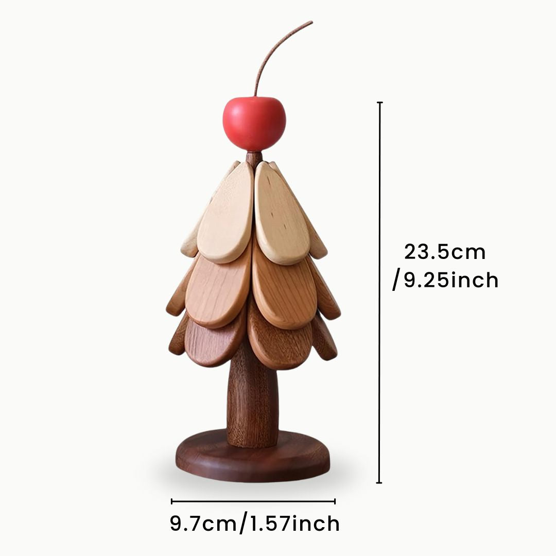 Wood Coasters - Heat Resistant Wooden Tree Trivet, Round Wooden Placemat Set