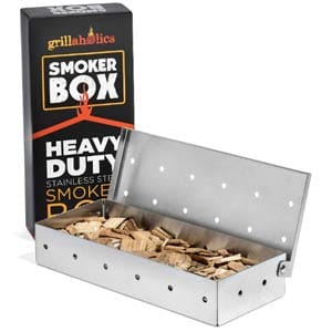 Grillaholics smoker box for gas grill