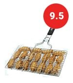 aizoam portable stainless steel bbq barbecue grilling basket for fish