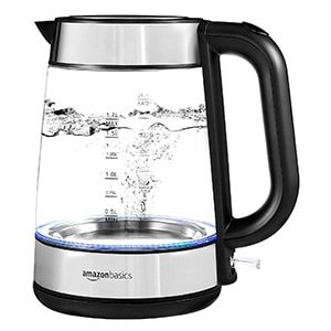 amazonbasics electric glass tea kettle