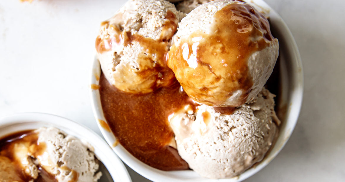 3 Ingredient Salted Caramel Ice Cream Recipe {Vegan, Paleo, Raw, Dairy, Gluten, Sugar-Free}