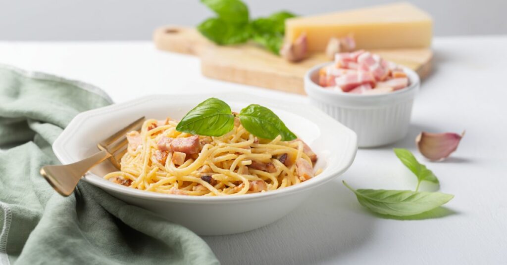 Can you use uncured pancetta with carbonara?