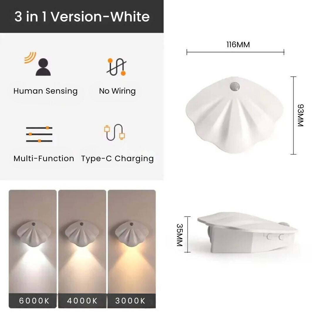 Wireless Under Cabinet Lighting: USB Rechargeable, Motion Sensor, Slim & Dimmable LED Light for Kitchen & Closet