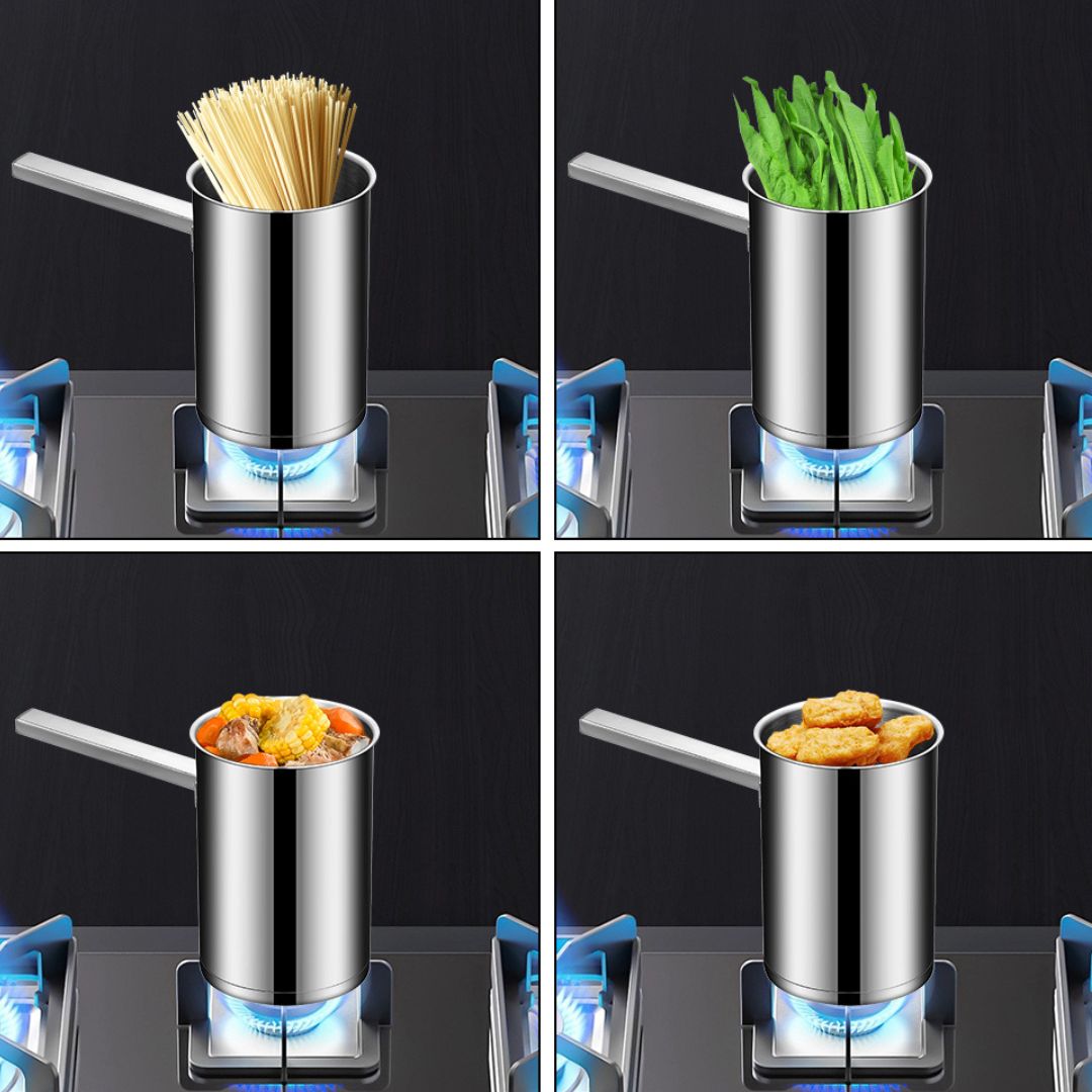 Deep Fryer Pot – Stainless Steel Pot with Basket for Frying Chicken, Seafood Deep Fry Pot for Turkey