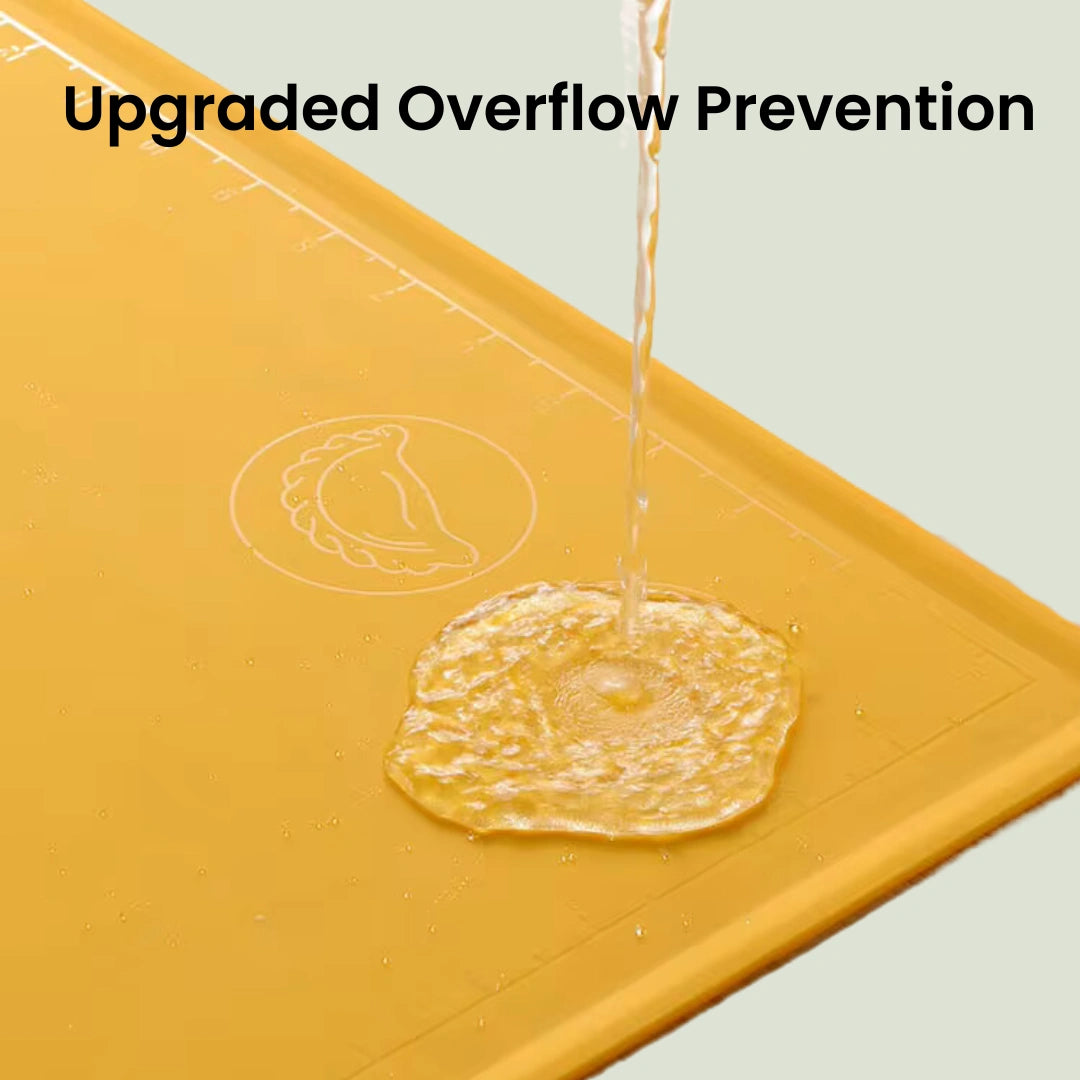 Overflow Prevention Silicone Baking Mat
