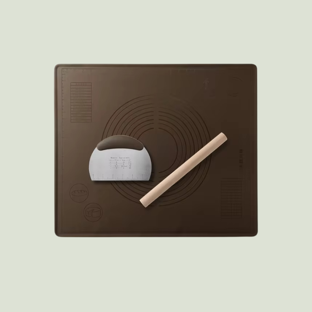 Silicone Baking Mat 3Pcs Set Brown and Large Variant