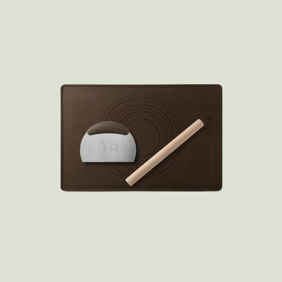 Silicone Baking Mat 3Pcs Set Brown and Small Variant