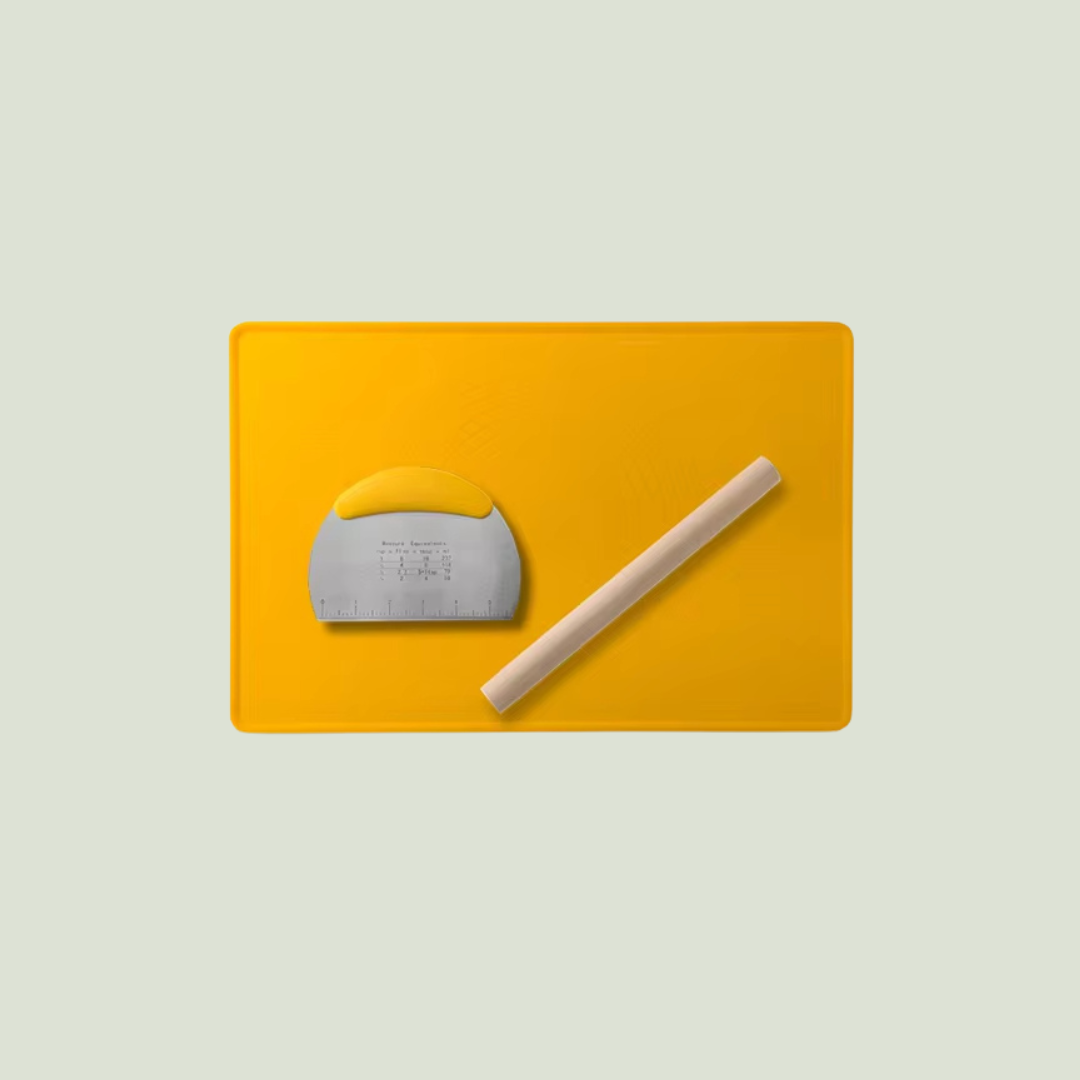 Silicone Baking Mat 3Pcs Set Yellow and small Variant