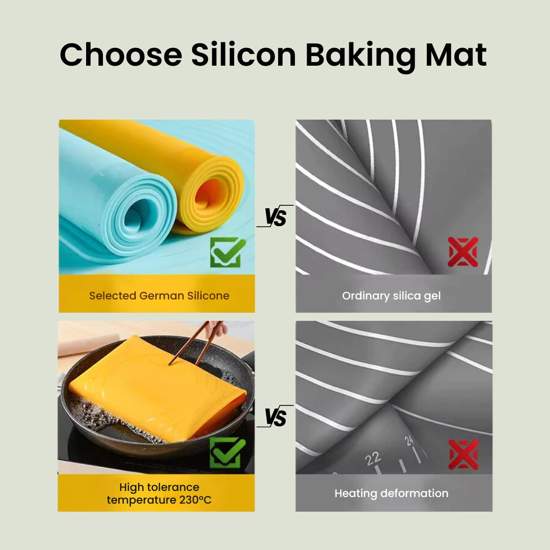 Silicone Baking Mat Comparison with Alternative