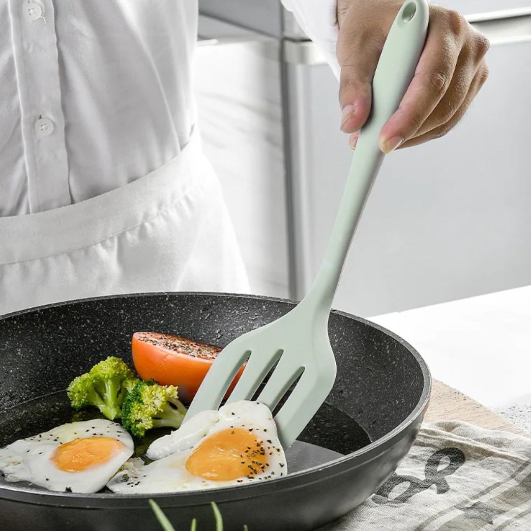 Silicone Cooking Utensils - Nonstick Cookware Kitchen Culinary Tools Set