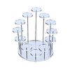 Cupcake Stand | Acrylic Dessert Display, 12-Holder, Single & 6-Layered for Weddings, Birthdays and Parties